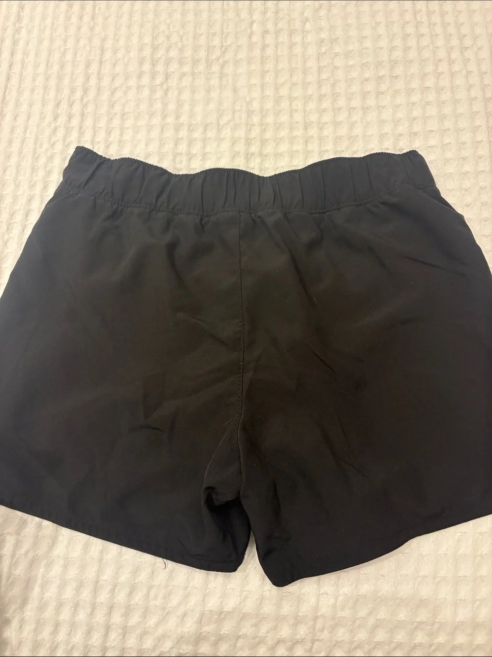 Old Navy Girls' Black and Coral Elastic-Waist Active Shorts